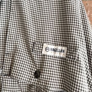 Black and white check Magellan 3XL fishing shirt